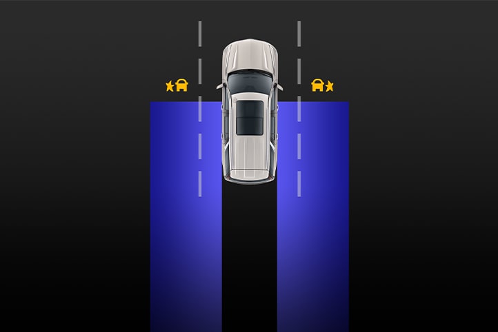 LANE CHANGE ALERT WITH SIDE BLIND ZONE ALERT